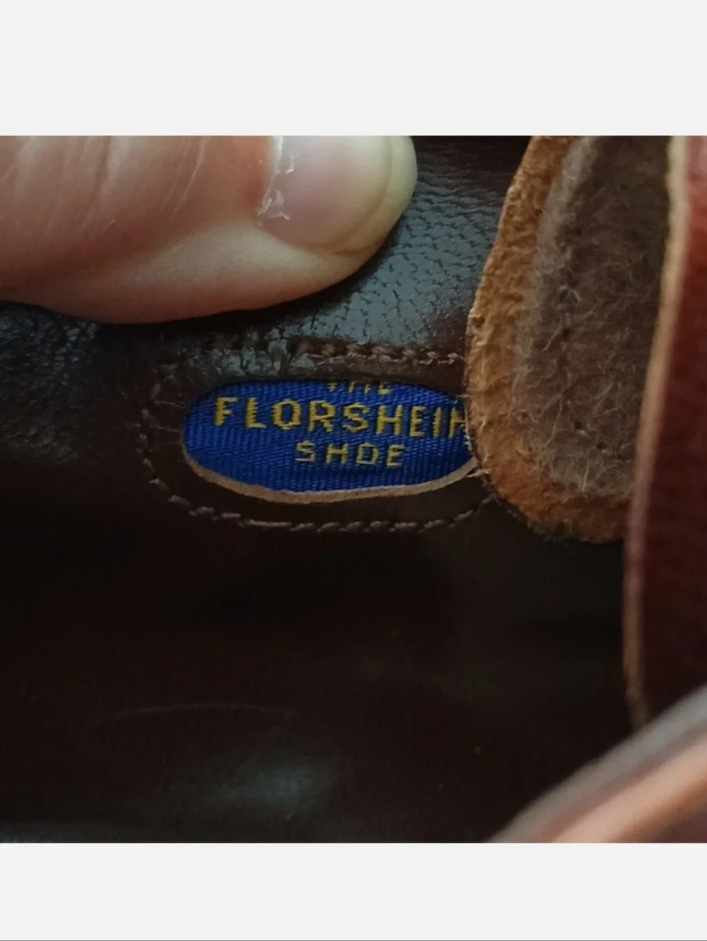 Florsheim Brown Leather Men's Wingtip Oxfords 10.5 D Cognac